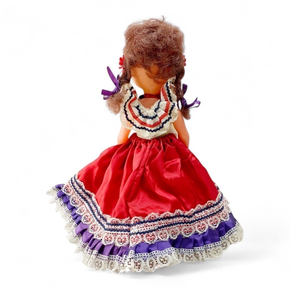 Mexican Folk Art Doll Traditional Dress 11.5"​ - Picture 3 of 5